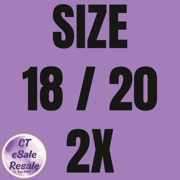 SIZE 18/20 (2X) LIVE SHOW NOTIFICATION LISTING - Picture 1 of 3